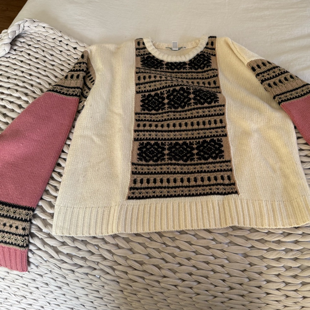 Yummy cashmere fair isle sweater from Max Mara